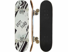 Best Sporting Dřevěný skateboard pro děti, černobílý, Best Sporting