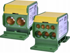 Etipo Rozvodný blok 192A (2x4-70mm2/3x2,5-25mm2+4x2,5-16mm2) EDBM-7/PE ETI Polam 001102424 žlutozelený