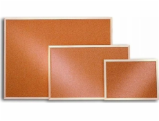 2x3 KORKOVÁ TABULE DŘEVĚNÝ RÁM 2x3, 90 X 120 CM