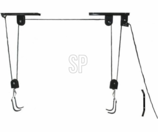 FX Tools Stropní nosič kol se zvedákem, 45 kg