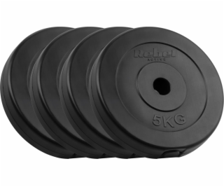 Rebel Sada bitumenových závaží 4x5kg, otvor 31mm, klasick...