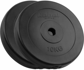 Rebel Sada bitumenových závaží 2x10kg, otvor 31mm, klasic...