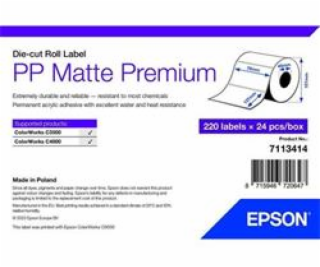 Epson 7113414 Tisknutelné štítky Bílé samolepicí tisknute...