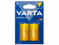 Varta Alkalické baterie R14 (typ C) s dlouhou životností 2 ks. NOVÉ