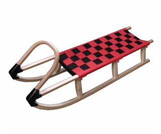 Sáně Acra 110cm dřevěné - červené