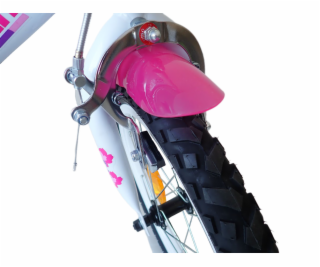 Dino bikes 166 RSN FAIRY Bílá, růžový potisk 16 