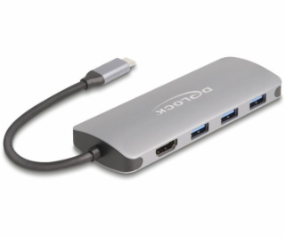 Delock 7portový USB Hub 10 Gbps a 4K HDMI výstup s podpor...