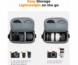 K+F Bag Fotografická brašna Pouzdro na fotoaparát, DSLR, ...
