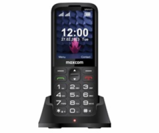 Černý mobilní telefon Maxcom MM 445 4G Dual SIM