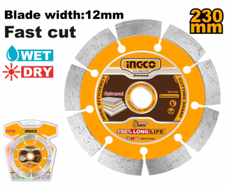 Ingco DMD0123013 Kotouč řezný diamantový 230mm