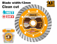 Ingco DMD031151 Kotouč řezný, diamantový lamelový 115x1