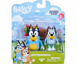 Tm Toys Bluey Figures 2pack Skateboarding