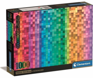 Clementoni Puzzle 1000 dílků Kompaktní Colorboom Pixel