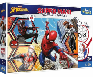 Trefl Puzzle 24 dílků SUPER MAXI Spiderman jde do akce