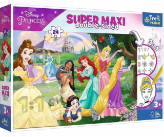Trefl Puzzle 24 dílků SUPER MAXI Šťastné princezny, Disne...
