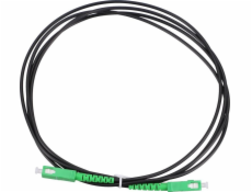 Extralink Patchcord SC/APC-SC/APC SM SIMPLEX 3,0 mm 1 m černý