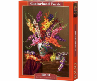 Castor Puzzle 1000 dílků Gladioly v čínské váze