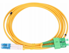 Extralink Patchcord LC/UPC-SC/APC SM G.652D DUPLEX 3,0 mm 2 m PVC