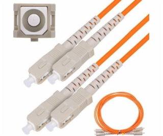 Extralink Patchcord SC/UPC-SC/UPC MM 50/125 DUPLEX 3,0 mm...