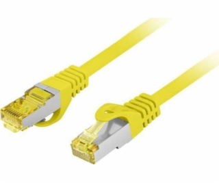 Lanberg Patchcord cat.6a S/FTP LSZH CU 0,25m žlutý fluke