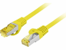 Lanberg Patchcord cat.6a S/FTP LSZH CU 0,25m žlutý fluke
