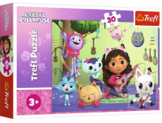 Trefl Gabi a její krásný dům, Gabiin kočičí dům, puzzle s 30 dílky