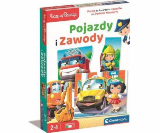 Clementoni Hádanky s vozidly a profesemi