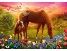 Trefl Puzzle 500 dílků Koně na louce