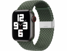 Látkový remienok Hurtel pre hodinky 6/5/4/3/2 (44 mm / 42 mm) Náramok z pletenej textílie na hodinky Zelený