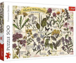 Trefl Puzzle 500 dílků Herbář léčivých bylin
