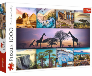Trefl Puzzle 1000 dílků Koláž Afrika