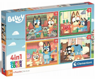 Clementoni Puzzle 72 dílků 4v1 modré