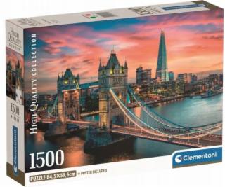 Clementoni Puzzle 1500 dílků Kompaktní Londýnský soumrak