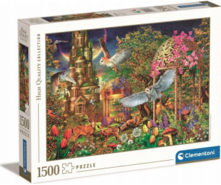 Clementoni Puzzle s motivem lesní fantasy zahrady, 1500 d...