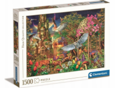 Clementoni Puzzle s motivem lesní fantasy zahrady, 1500 dílků