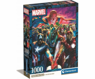 Clementoni Puzzle 1000 dílků Kompaktní Marvel The Avengers