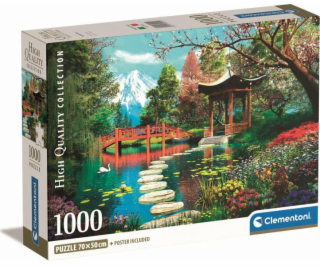 Clementoni 1000dílné kompaktní puzzle Fuji Garden