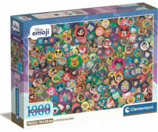 Clementoni Puzzle 1000 dílků Kompaktní Disney Emoji