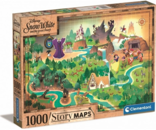 Clementoni Puzzle 1000 dílků Mapy s příběhy Sněhurka