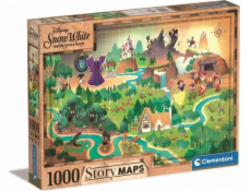 Clementoni Puzzle 1000 dílků Mapy s příběhy Sněhurka