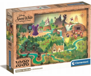 Clementoni Puzzle 1000 dílků Kompaktní mapy příběhů Sněhurka
