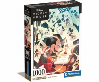 Clementoni Puzzle 1000 dílků Kompaktní Mickey Mouse Celeb...