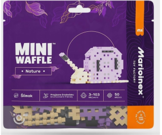 Marioinex Mini vafle Nature kostky - Šnek 50 kusů