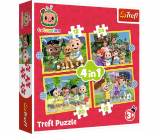 Trefl Cocomelon 4v1 Puzzle Seznamte se s hrdiny