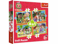 Trefl Cocomelon 4v1 Puzzle Seznamte se s hrdiny