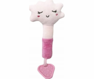 TULILO Hračka se zvukem - Růžový obláček 17 cm
