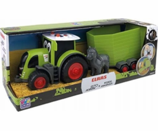 MALIK Traktor Claas s koňským přívěsem Šťastní lidé