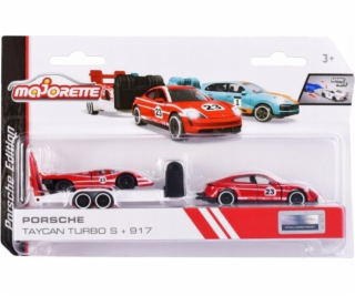 Majorette Vozidlo Porsche s přívěsem, mix 3 typů