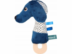 Hencz Toys Jamiś pískací hračka s kousátkem, tmavě modrá