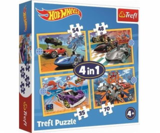 Trefl Puzzle 4v1 vozidla Hot Wheels